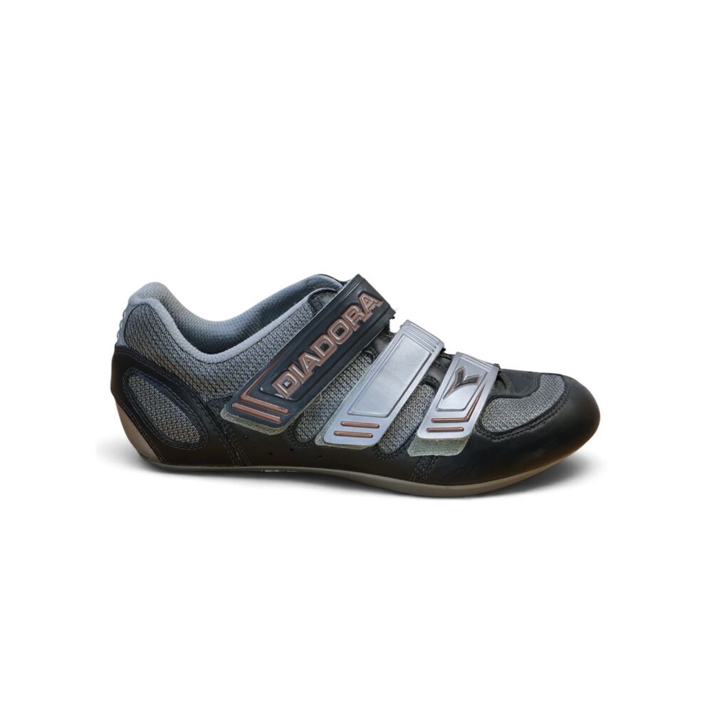 Diadora Cycling Shoes Synchro Women's Clip In Grey Silver Spin Class Bike 42 EU